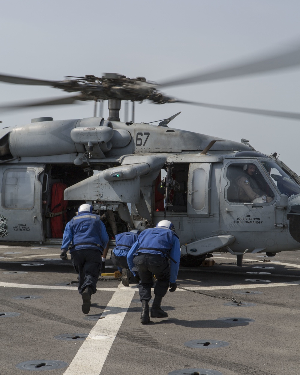 Flight Operations aboard the USS Harpers Ferry