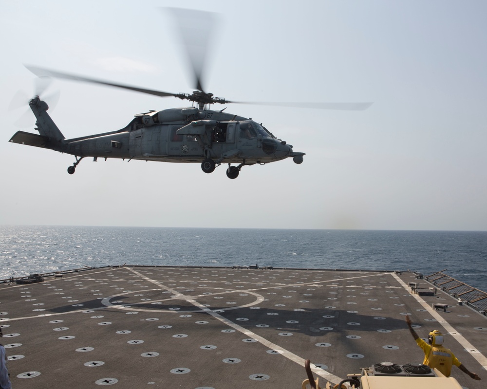 Flight Operations aboard the USS Harpers Ferry