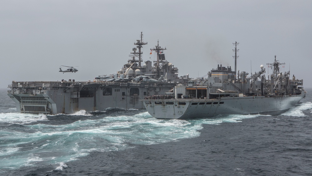 Replenishment-at-Sea aboard the USS Harpers Ferry