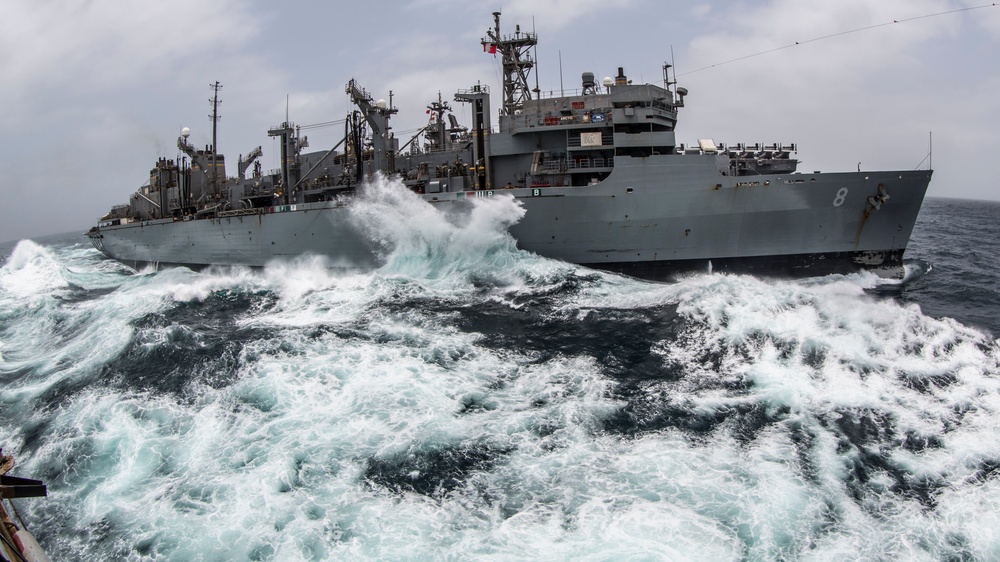 Replenishment-at-Sea aboard the USS Harpers Ferry