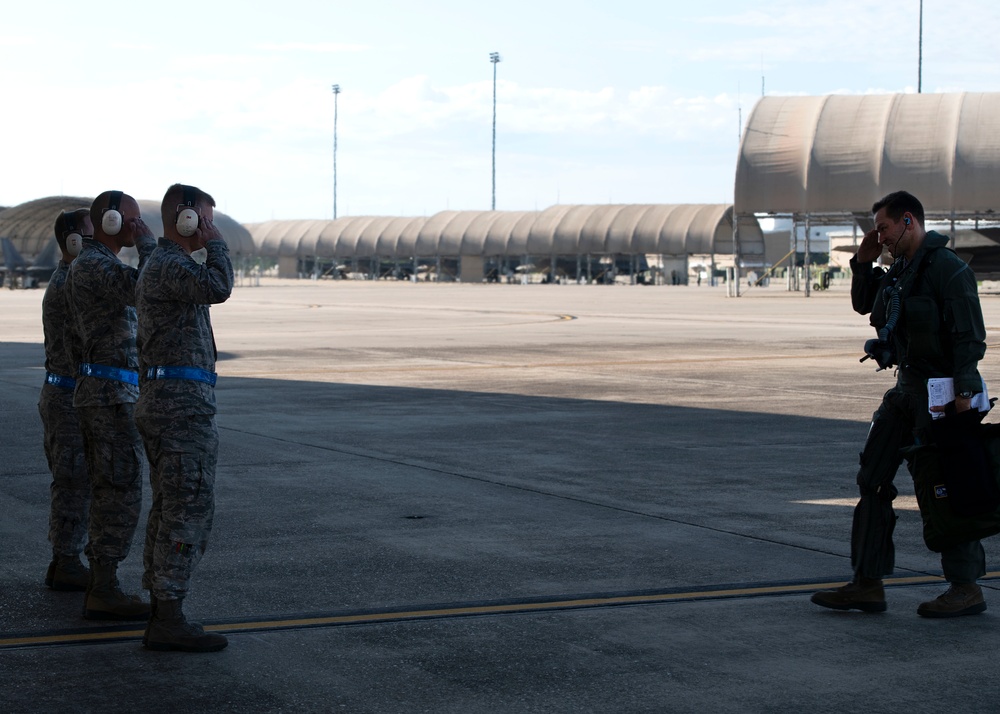 33 FW/CC First F-35A Lightning II Flight