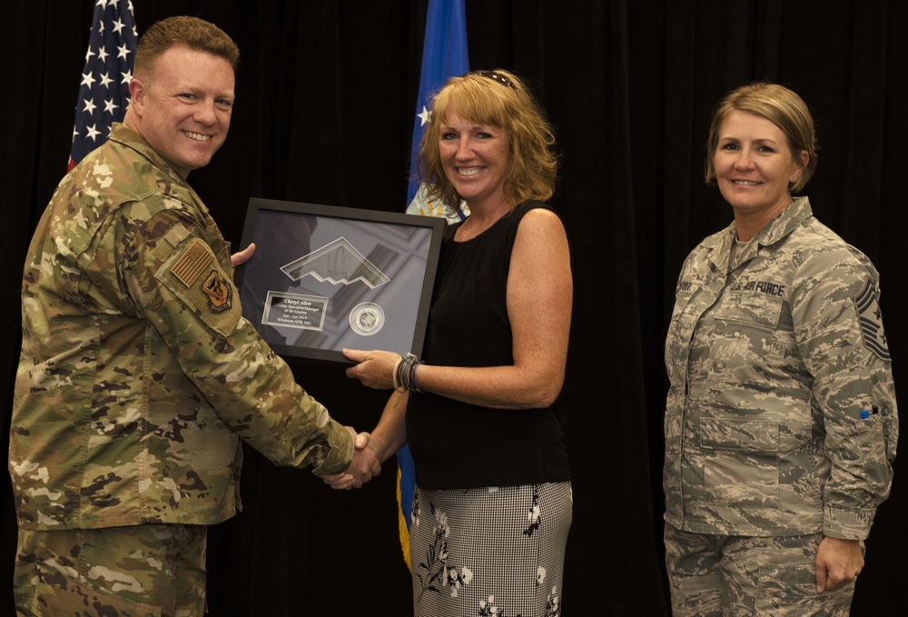 509th MSG member earns Civilian Category 3 of the Quarter award at Whiteman AFB