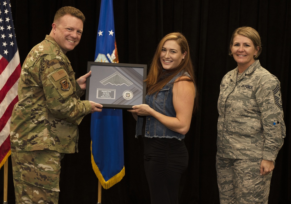 509th MSG member earns Key Spouse of the Quarter award at Whiteman AFB