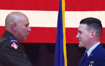 Master Sgt. Josh Manning receives Airman's Medal