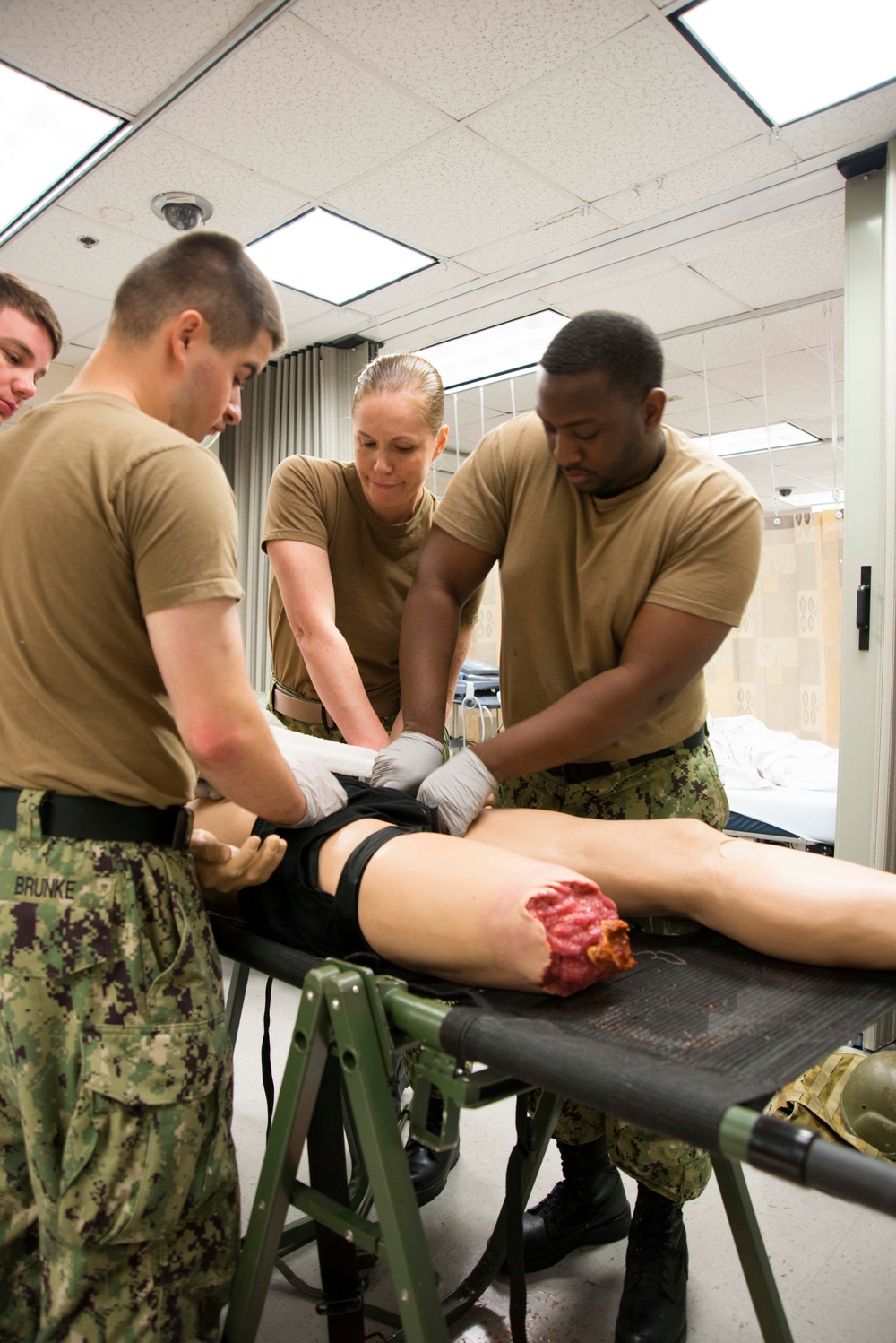 NMCP Staff Provides Training to USS Eisenhower Corpsmen