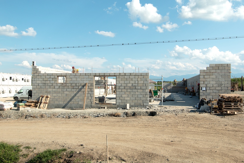 861st Engineers Build Multi-Purpose Building/Gym in Romania