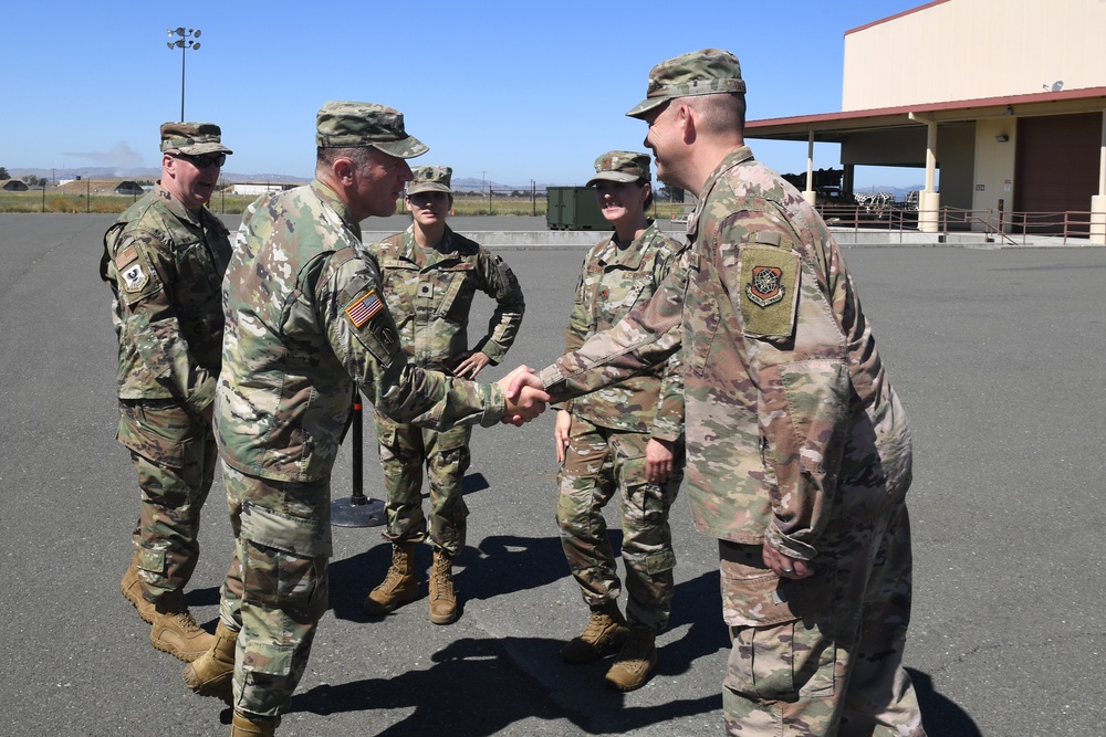USTRANSCOM commander visits Travis CRW