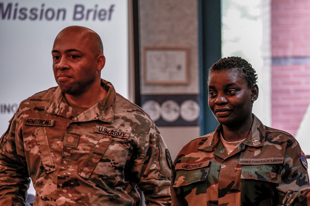 Liberian Brig. Gen. Geraldine George visits state partner Michigan National Guard during Northern Strike 19