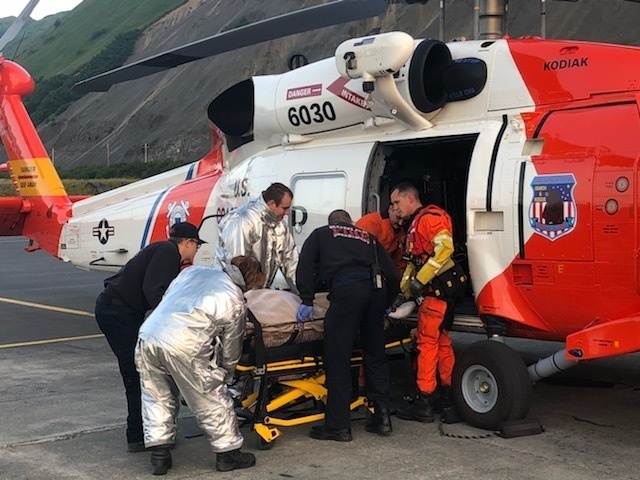 Coast Guard aircrew medevacs injured miner from Terror Lake, Alaska