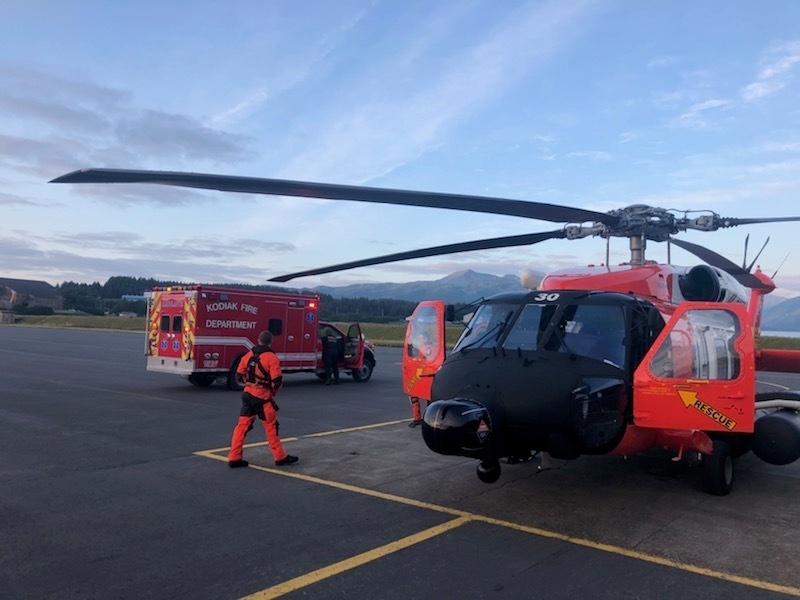 Coast Guard aircrew medevacs injured miner from Terror Lake, Alaska