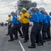 USS Makin Island Sailors Participate in Aircraft Fire Drill.