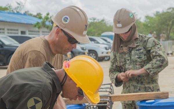 U.S. Navy Seabees Build School for Indigenous Colombian Tribe