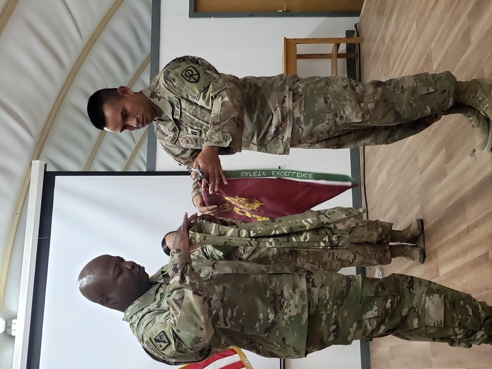 TOA Ceremony between the 657th and 607th Movement Control Teams