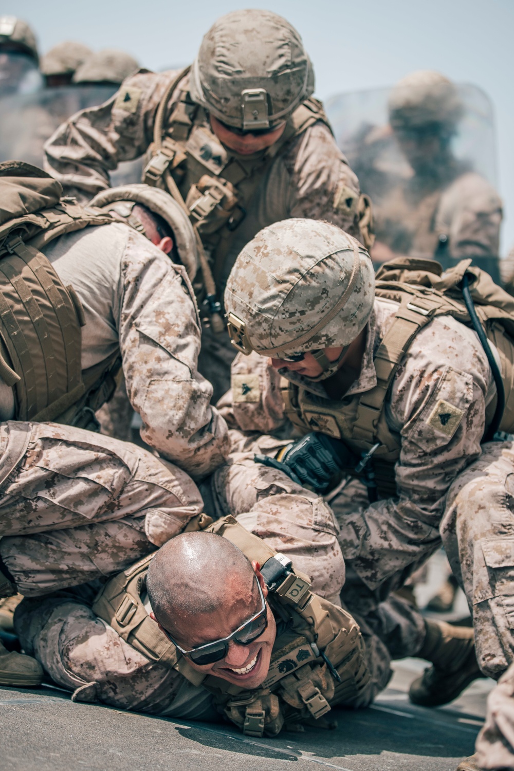 11th MEU Riot Control Training aboard USS John P. Murtha