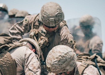 11th MEU Riot Control Training aboard USS John P. Murtha