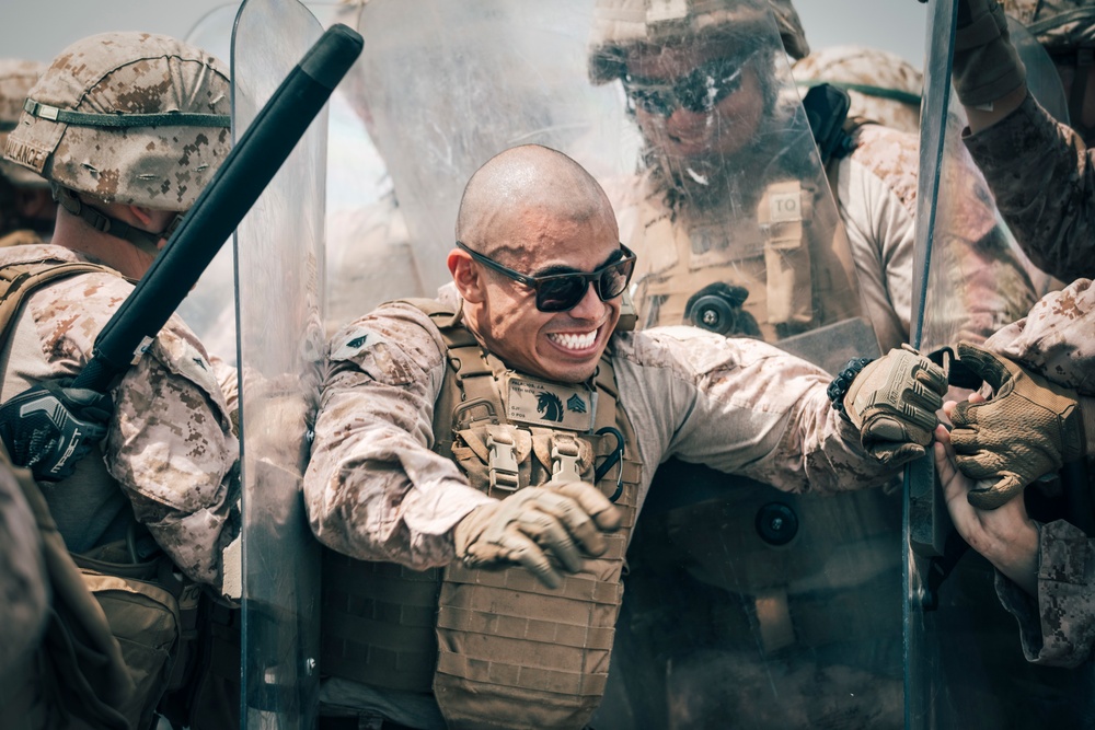 11th MEU Riot Control Training aboard USS John P. Murtha