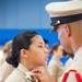 NEWPORT, R.I. (July 25, 2019) – Students of Officer Development School (ODS) class 19-050 get their service khaki uniforms inspected at Officer Training Command, Newport on July 25, 2019.