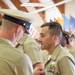 NEWPORT, R.I. (July 25, 2019) – Students of Officer Development School (ODS) class 19-050 get their service khaki uniforms inspected at Officer Training Command, Newport on July 25, 2019.