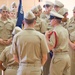 NEWPORT, R.I. (July 25, 2019) -- Chief Hospital Corpsman Aaron S. Paul, a Recruit Division Commander here at Officer Training Command, teaches the proper wear of the service khaki to the students of Officer Development School on July 25, 2019.