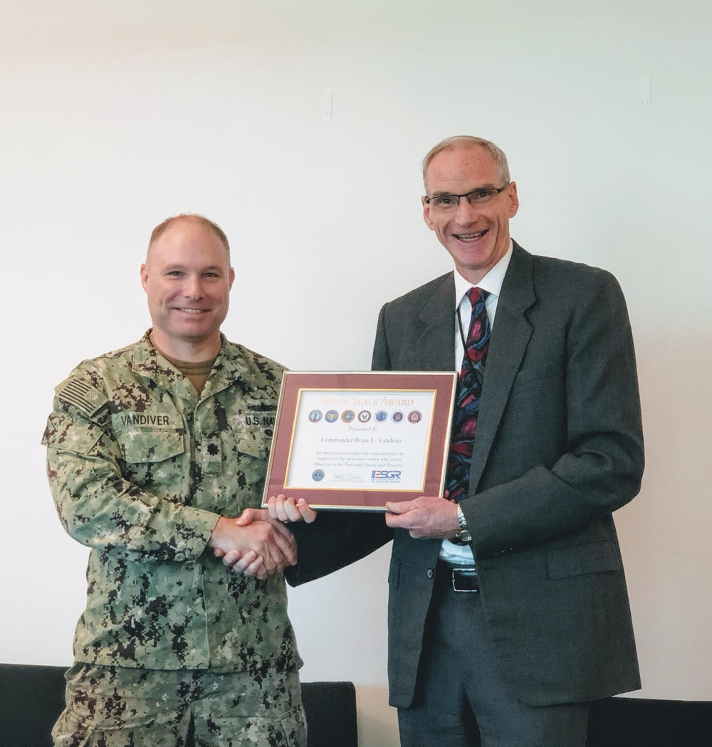 Transition to Veterans Program Office Military Program Analyst Receives Seven Seals Award