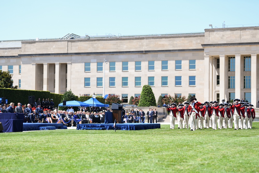 Full Honors Welcome Ceremony in honor of Secretary of Defense Mark T. Esper