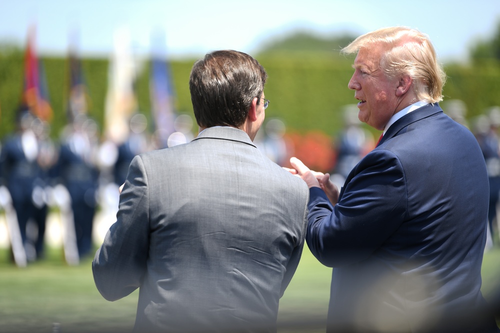 Full Honors Welcome Ceremony in honor of Secretary of Defense Mark T. Esper
