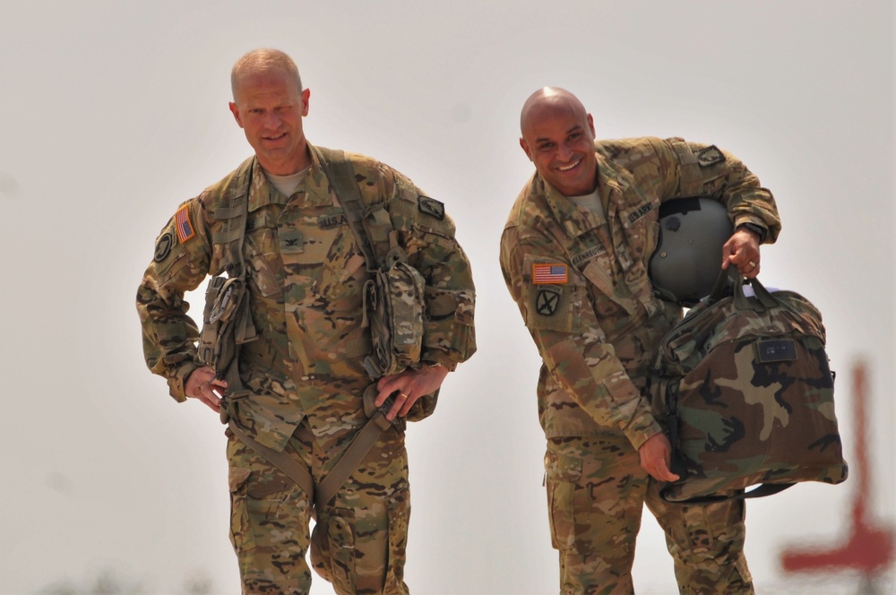 Col. Kenneth C. Cole takes final flight as the 12th CAB Commander