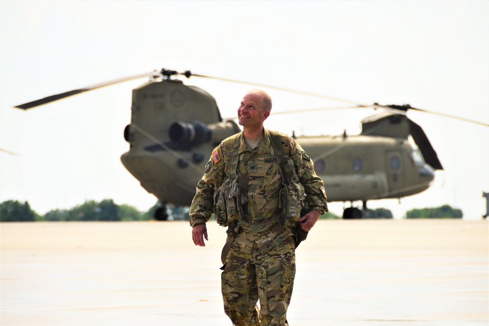 Col. Kenneth C. Cole takes final flight as the 12th CAB Commander