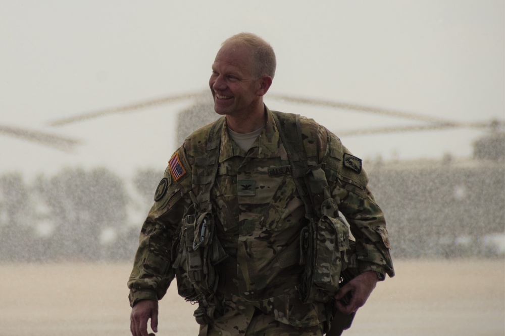 Col. Kenneth C. Cole takes final flight as the 12th CAB Commander