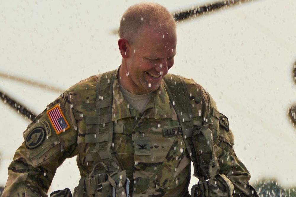 Col. Kenneth C. Cole takes final flight as the 12th CAB Commander