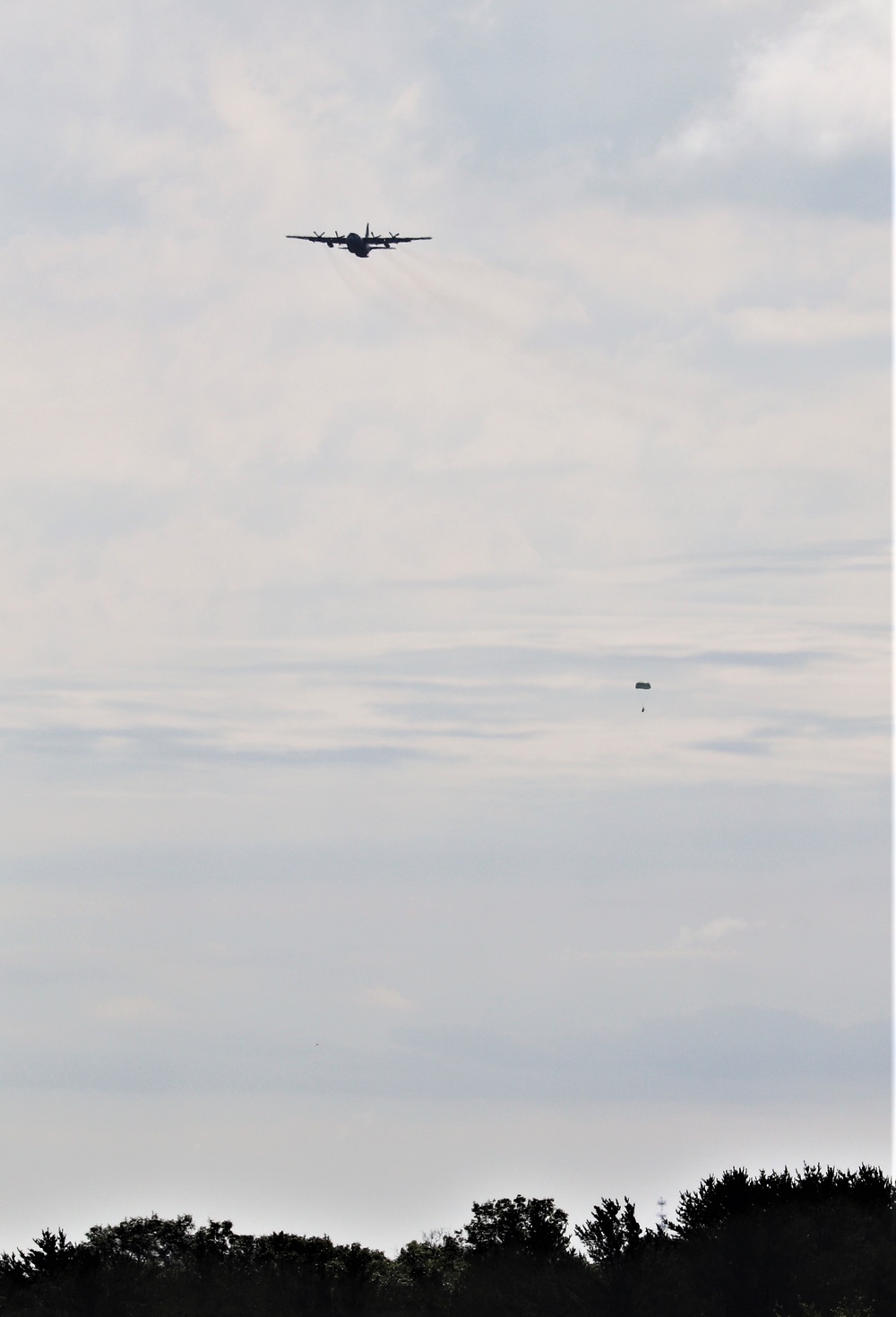 Airdrop Action for Patriot North 2019 Exercise at Fort McCoy