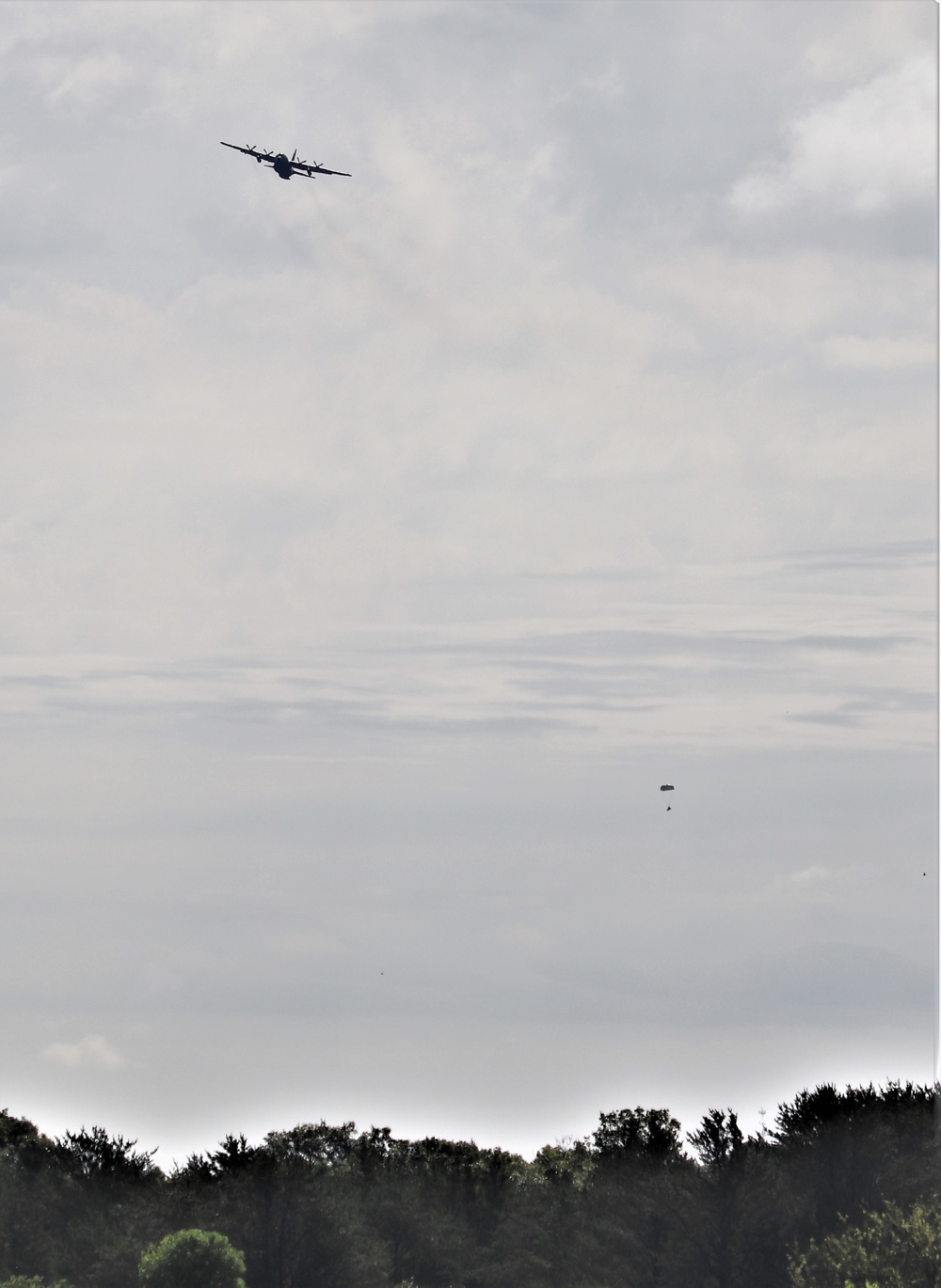 Airdrop Action for Patriot North 2019 Exercise at Fort McCoy