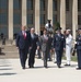 POTUS and VPOTUS participate in a welcome ceremony for SD Esper