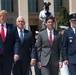 POTUS and VPOTUS participate in a welcome ceremony for SD Esper