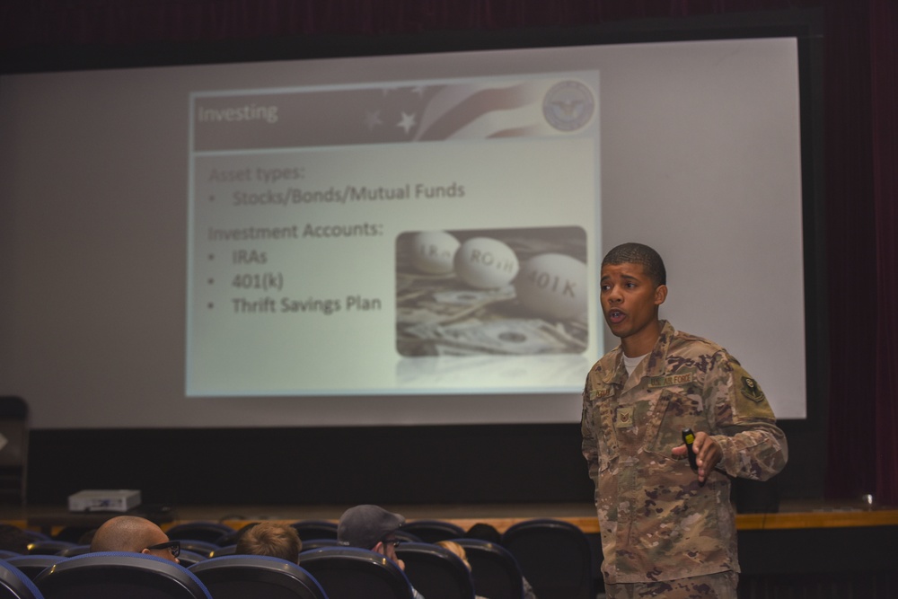 RAF Mildenhall resource advisor uses passion for finance to teach Airmen about money