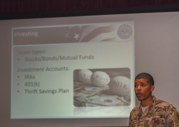 RAF Mildenhall resource advisor uses passion for finance to teach Airmen about money