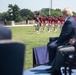 POTUS and VPOTUS participate in a welcome ceremony for SD Esper