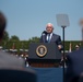 POTUS and VPOTUS participate in a welcome ceremony for SD Esper