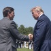 POTUS and VPOTUS participate in a welcome ceremony for SD Esper