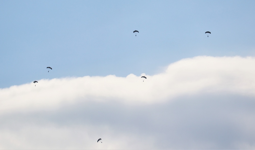 Special operations Airmen conducts airborne insertion for Patriot North 2019 exercise at Fort McCoy