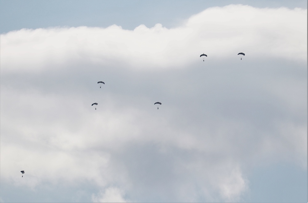 Special operations Airmen conducts airborne insertion for Patriot North 2019 exercise at Fort McCoy