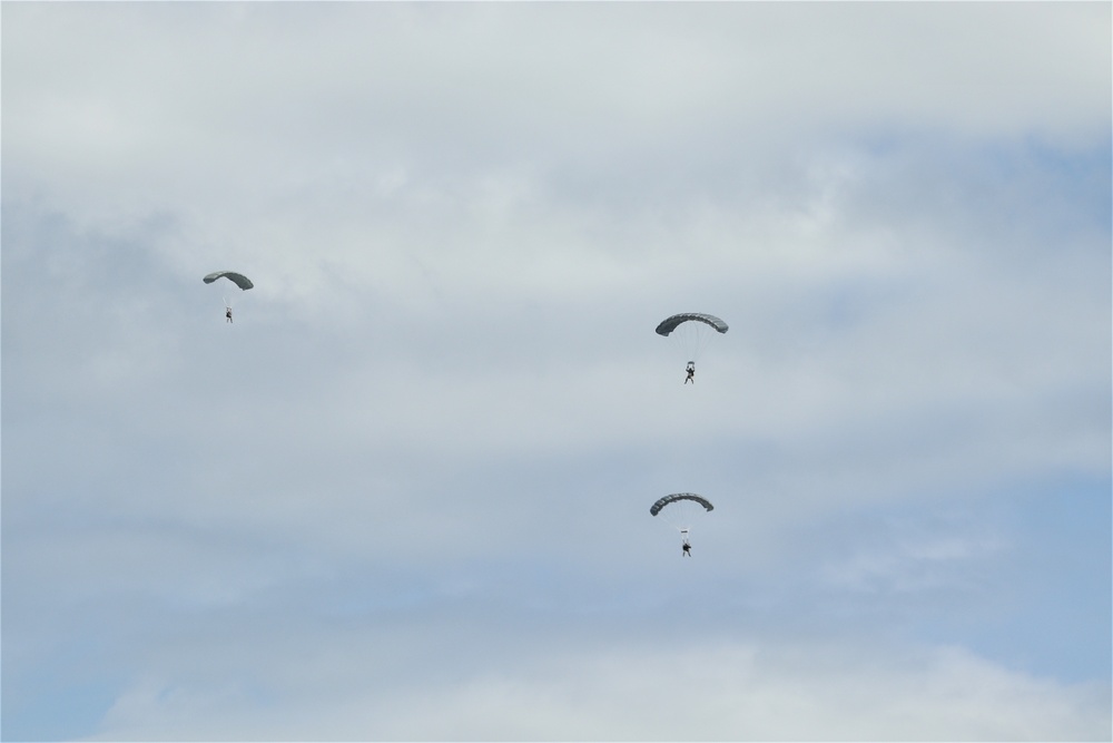 Special operations Airmen conducts airborne insertion for Patriot North 2019 exercise at Fort McCoy