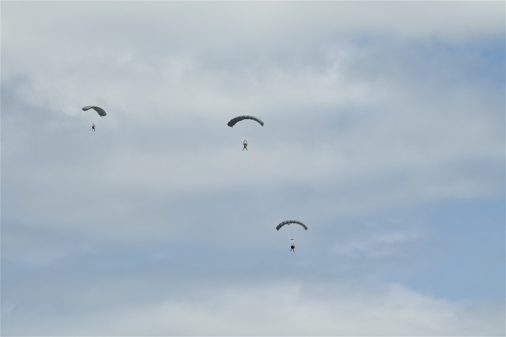 Special operations Airmen conducts airborne insertion for Patriot North 2019 exercise at Fort McCoy