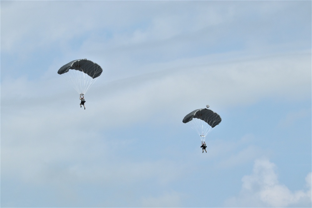 Special operations Airmen conducts airborne insertion for Patriot North 2019 exercise at Fort McCoy