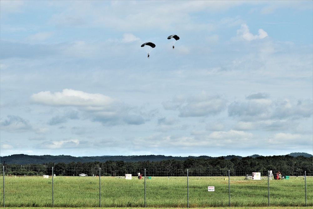 Special operations Airmen conducts airborne insertion for Patriot North 2019 exercise at Fort McCoy