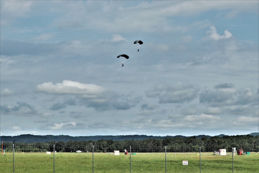 Special operations Airmen conducts airborne insertion for Patriot North 2019 exercise at Fort McCoy