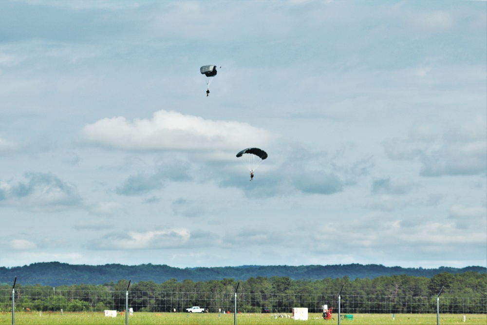 Special operations Airmen conducts airborne insertion for Patriot North 2019 exercise at Fort McCoy