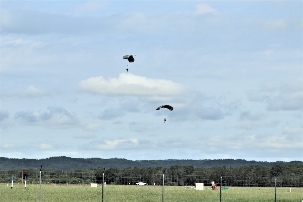 Special operations Airmen conducts airborne insertion for Patriot North 2019 exercise at Fort McCoy