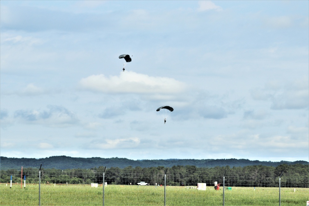 Special operations Airmen conducts airborne insertion for Patriot North 2019 exercise at Fort McCoy