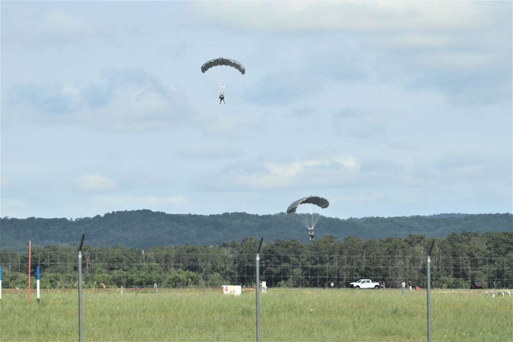 Special operations Airmen conducts airborne insertion for Patriot North 2019 exercise at Fort McCoy
